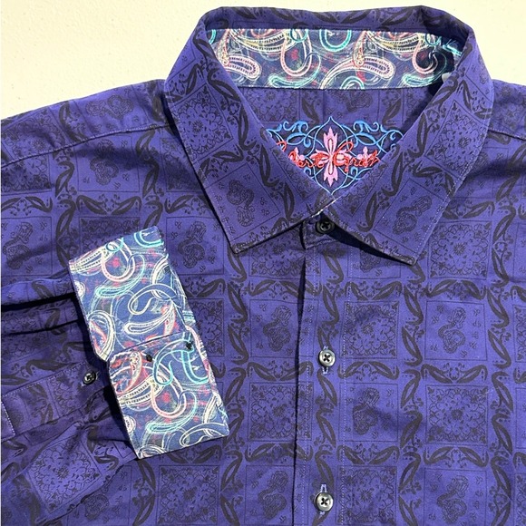 Robert Graham Other - Robert Graham Men's 2XL Classic Fit Button Down Shirt Purple Paisley Print